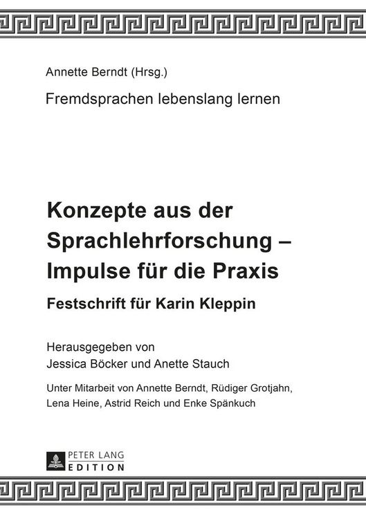 Produktbild: Konzepte aus der Sprachlehrforschung &ndash; Impulse f&uuml;r die Praxis