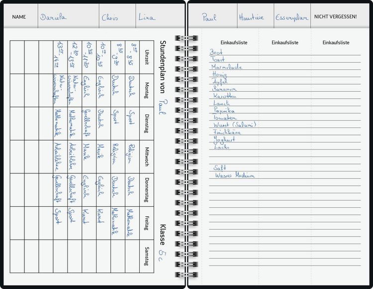 Produktbild: BRUNNEN 1070290037 Buchkalender Familienplaner 2027 "Flowers" A5, Papier