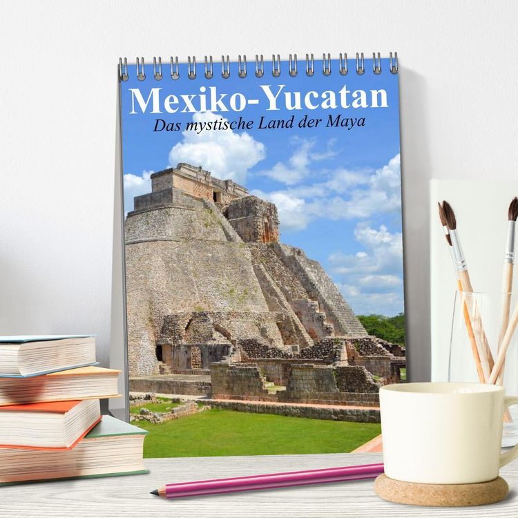Produktbild: Das mystische Land der Maya. Mexiko-Yucatan (Tischkalender 2026 DIN A5 hoch), CALVENDO Monatskalender