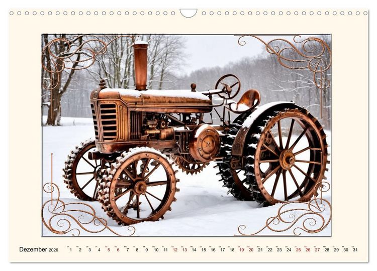 Produktbild: Steampunk Traktoren (Wandkalender 2026 DIN A3 quer), CALVENDO Monatskalender