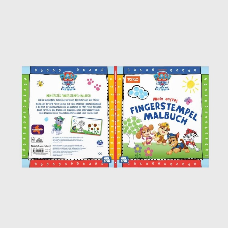 Produktbild: PAW Patrol Kindergartenheft: Mein erstes Fingerstempel-Malbuch