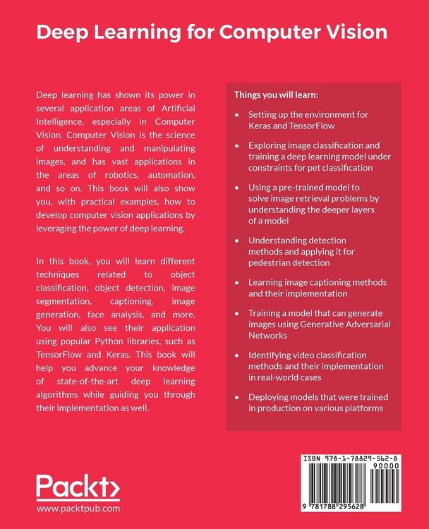 Produktbild: Deep Learning for Computer Vision