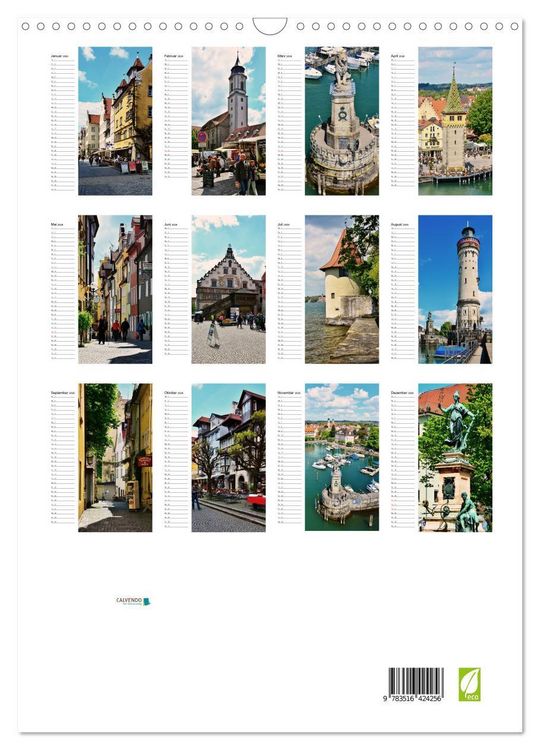 Produktbild: Lindau - Inselstadt am Bodensee (Wandkalender 2026 DIN A3 hoch), CALVENDO Monatskalender