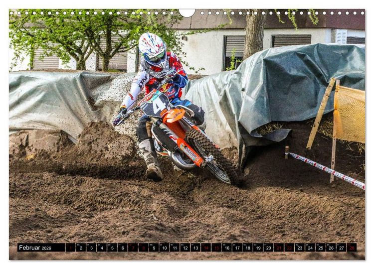 Produktbild: Motocross Racing 2026 (Wandkalender 2026 DIN A3 quer), CALVENDO Monatskalender