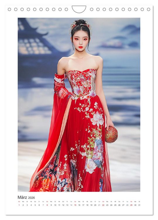 Produktbild: Asian High Fashion. Eleganz und Glamour auf dem Laufsteg (Wandkalender 2026 DIN A4 hoch), CALVENDO Monatskalender