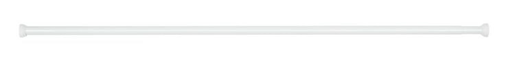 Produktbild: Teleskop-Duschstange Wei&szlig; &Oslash; 2 cm, 110 - 185 cm, aus rostfreiem Aluminium