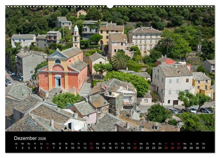 Produktbild: Korsika Insel der Sch&ouml;nheit (Wandkalender 2026 DIN A2 quer), CALVENDO Monatskalender