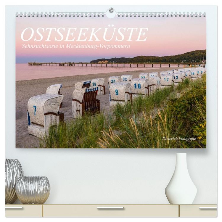 Produktbild: OSTSEEK&Uuml;STE Sehnsuchtsorte in Mecklenburg-Vorpommern (hochwertiger Premium Wandkalender 2026 DIN A2 quer), Kunstdruck in Hochglanz