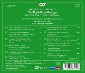 Produktbild: Zw&ouml;lf geistliche Ges&auml;nge SWV 420-431 (Sch&uuml;tz-Ed.4