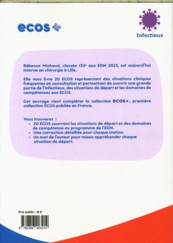 Produktbild: Infectieux : 20 dossiers pour ma&icirc;triser l'infectieux aux Ecos