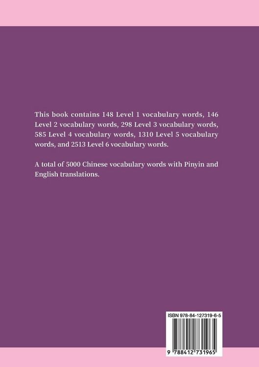 Produktbild: HSK Vocabulary Dictionary Level 1-6