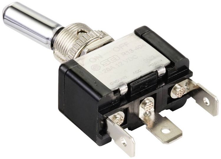 Produktbild: TRU COMPONENTS TC-11193848 Kippschalter 12 V/DC 20A 1 x Aus/Ein rastend 1St.