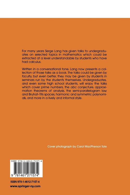 Produktbild: Math Talks for Undergraduates