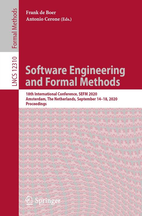 Produktbild: Software Engineering and Formal Methods