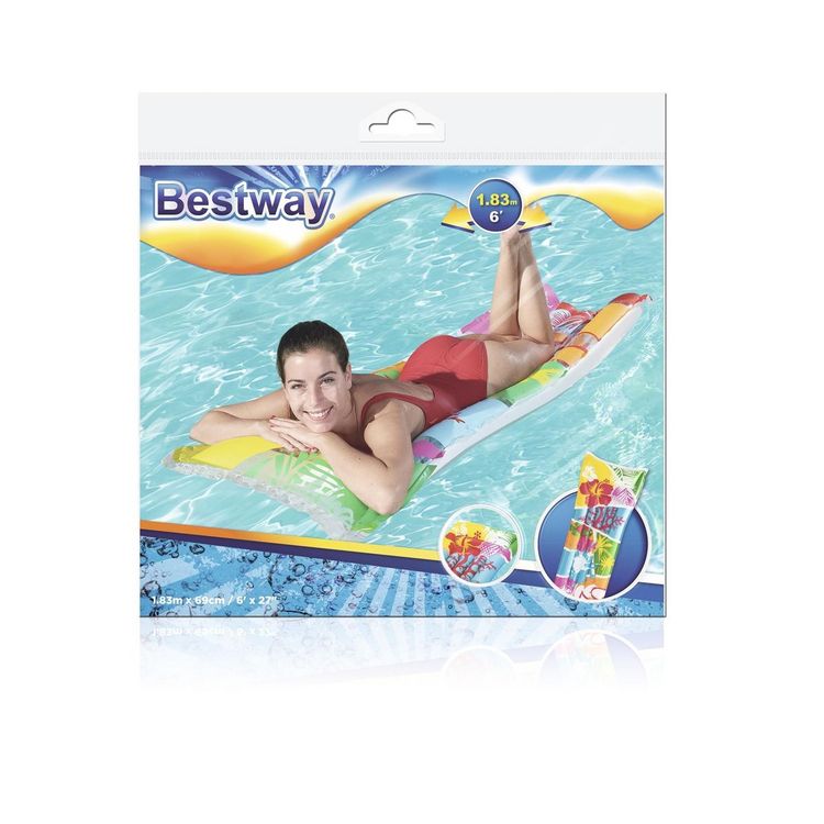 Produktbild: Bestway Luftmatratze Fashion 183x69cm 3fach sortiert