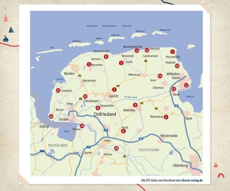 Produktbild: Ostfriesland. Wandern f&uuml;r die Seele