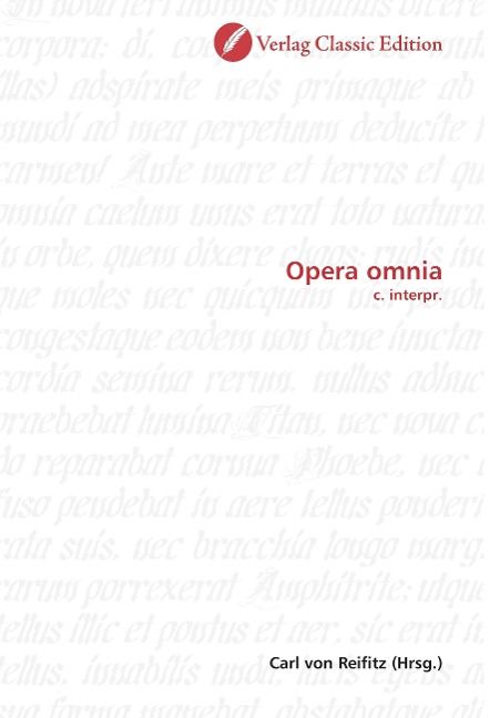 Produktbild: Opera omnia