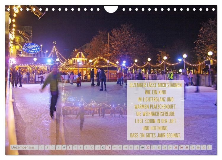 Produktbild: Stimmungsreigen Gef&uuml;hlvolle Texte und Bilder (Wandkalender 2026 DIN A4 quer), CALVENDO Monatskalender