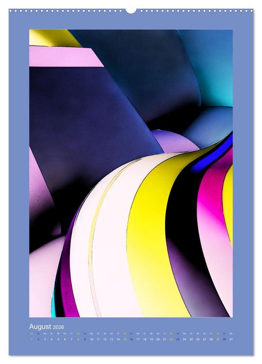 Produktbild: WALL ART Geometrische Konzeptkunst (Wandkalender 2026 DIN A2 hoch), CALVENDO Monatskalender