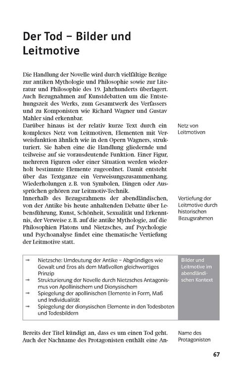 Produktbild: Klett Lekt&uuml;rehilfen Thomas Mann, Der Tod in Venedig