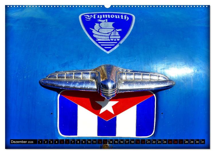 Produktbild: PLYMOUTH '50 - Ein US-Oldtimer in Havanna (hochwertiger Premium Wandkalender 2026 DIN A2 quer), Kunstdruck in Hochglanz
