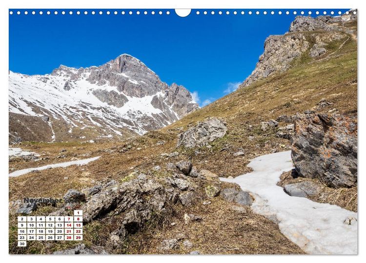 Produktbild: The French Alps, on the trail of the marmot (Wall Calendar 2026 DIN A3 landscape), CALVENDO 12 Month Wall Calendar