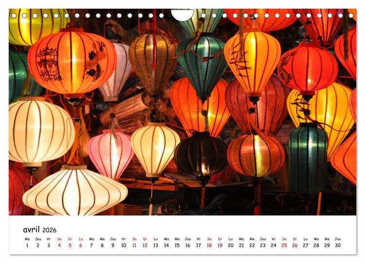 Produktbild: Vietnam du Nord au Sud (Calendrier mural 2026 DIN A4 vertical), CALVENDO calendrier mensuel