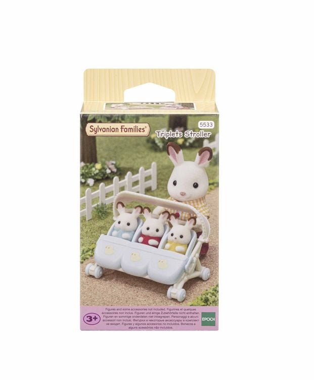 Produktbild: Sylvanian Families 5533 - Drillings-Kinderwagen