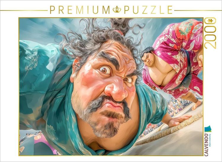 Produktbild: CALVENDO Puzzle Sumoringer Karikaturen | 2000 Teile Lege-Gr&ouml;&szlig;e 90x67cm Foto-Puzzle f&uuml;r gl&uuml;ckliche Stunden