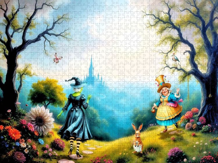 Produktbild: CALVENDO Puzzle Begegnung im Wunderland | 2000 Teile Lege-Gr&ouml;&szlig;e 90x67cm Foto-Puzzle f&uuml;r gl&uuml;ckliche Stunden
