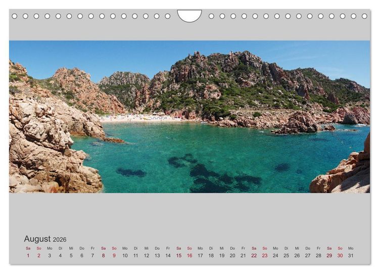 Produktbild: Sardinien &ndash; Die Nordk&uuml;ste (Wandkalender 2026 DIN A4 quer), CALVENDO Monatskalender