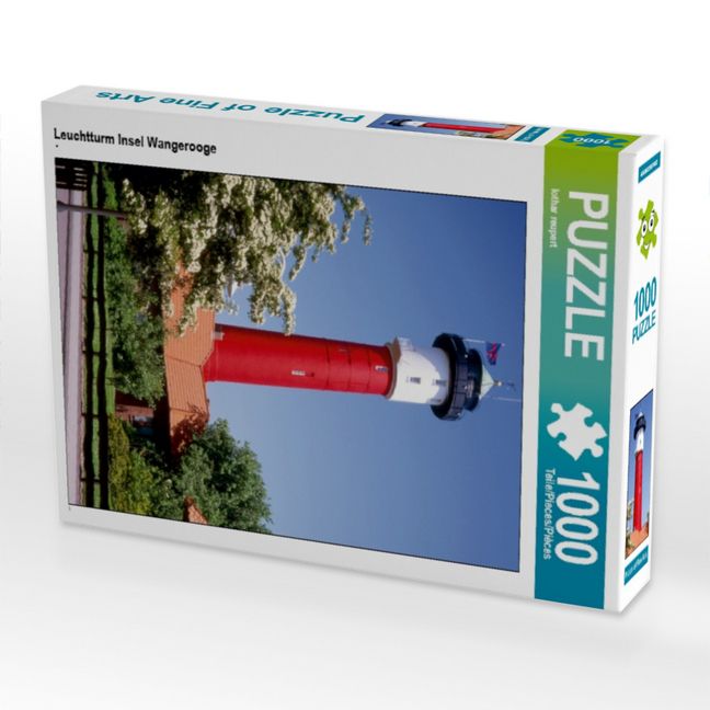 Produktbild: CALVENDO Puzzle Leuchtturm Insel Wangerooge | 1000 Teile Lege-Gr&ouml;&szlig;e 64x48cm Foto-Puzzle f&uuml;r gl&uuml;ckliche Stunden