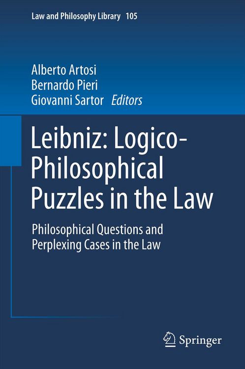 Produktbild: Leibniz: Logico-Philosophical Puzzles in the Law