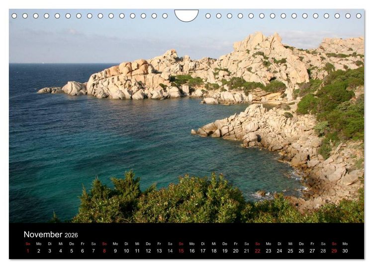 Produktbild: Sardinien 2026 (Wandkalender 2026 DIN A4 quer), CALVENDO Monatskalender