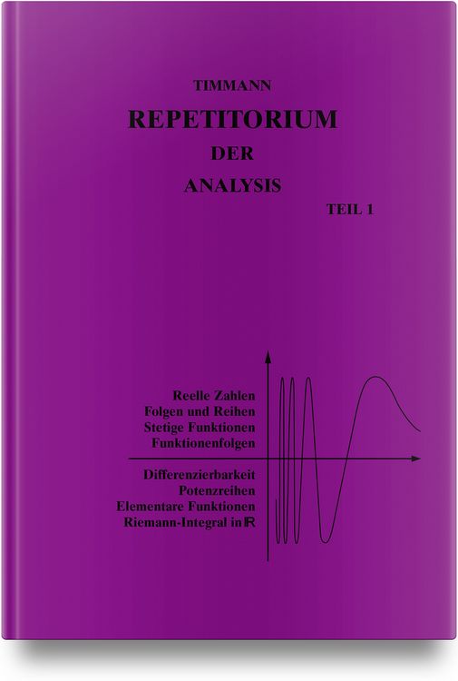 Produktbild: Repetitorium der Analysis, Teil 1