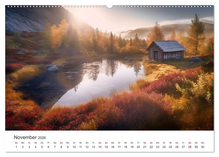 Produktbild: Zuhause in der Wildnis (Wandkalender 2026 DIN A2 quer), CALVENDO Monatskalender