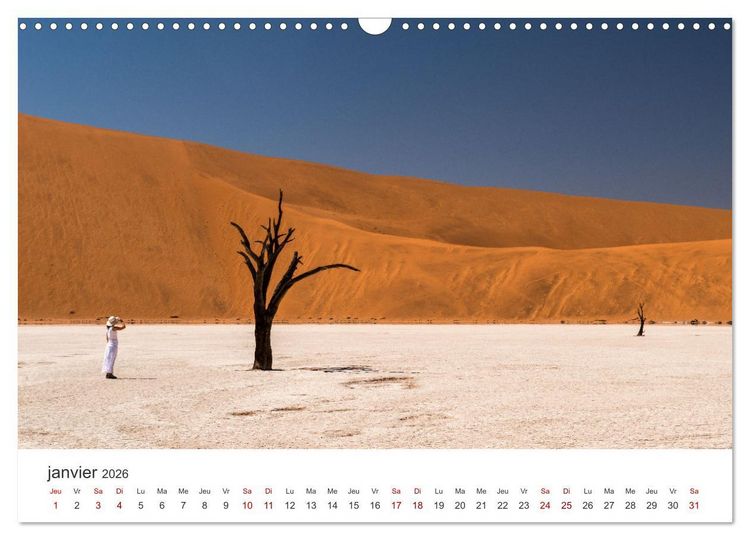 Produktbild: Des&eacute;rt namibien (Calendrier mural 2026 DIN A3 vertical), CALVENDO calendrier mensuel