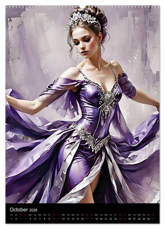 Produktbild: Dancing Elegance (Wall Calendar 2026 DIN A2 portrait), CALVENDO 12 Month Wall Calendar