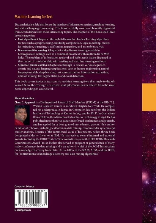 Produktbild: Machine Learning for Text