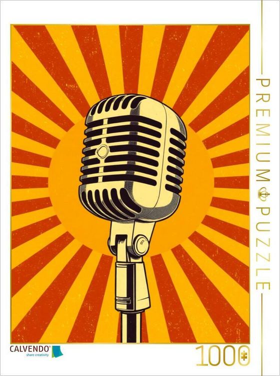 Produktbild: CALVENDO Puzzle Soul Microphone | 1000 Teile Lege-Gr&ouml;&szlig;e 64x48cm Foto-Puzzle f&uuml;r gl&uuml;ckliche Stunden