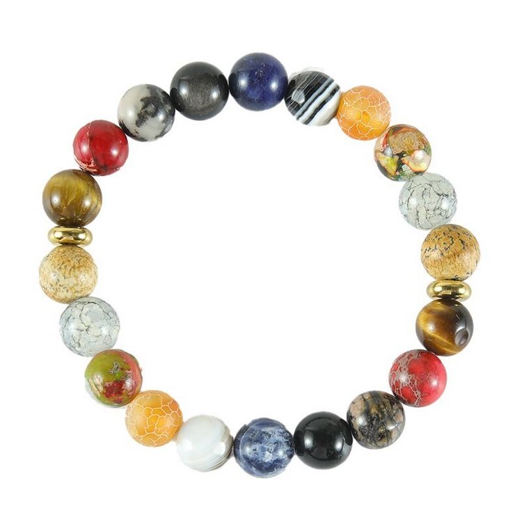 Produktbild: Armband, Naturstein, bunt DIY, 10mm