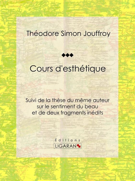 Produktbild: Cours d'esth&eacute;tique