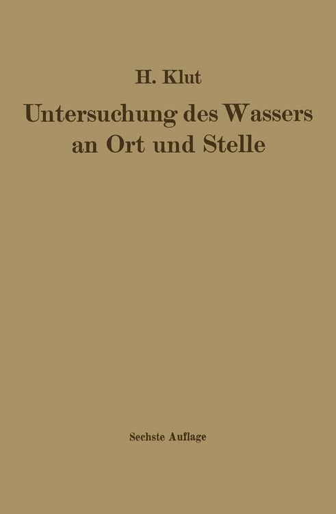 Produktbild: Untersuchung des Wassers an Ort und Stelle