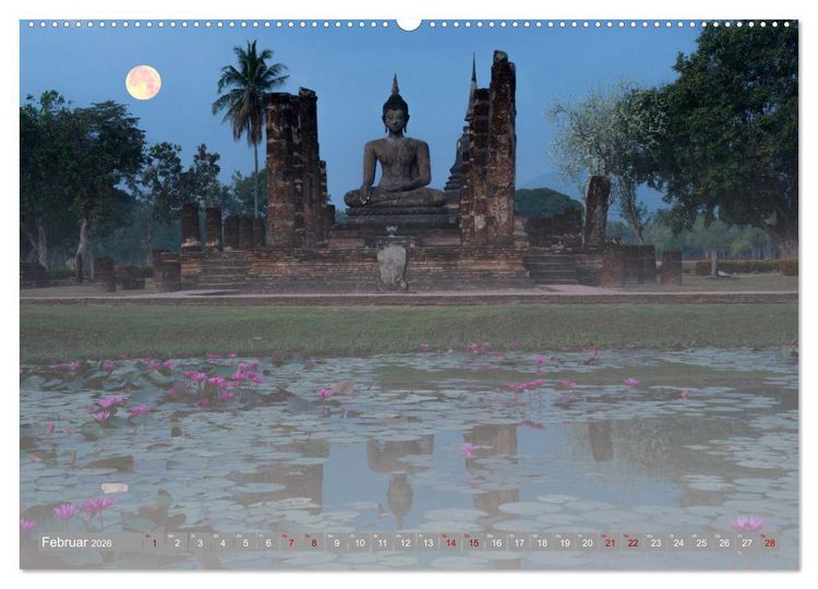 Produktbild: Vollmond - Momente der Ruhe (Wandkalender 2026 DIN A2 quer), CALVENDO Monatskalender
