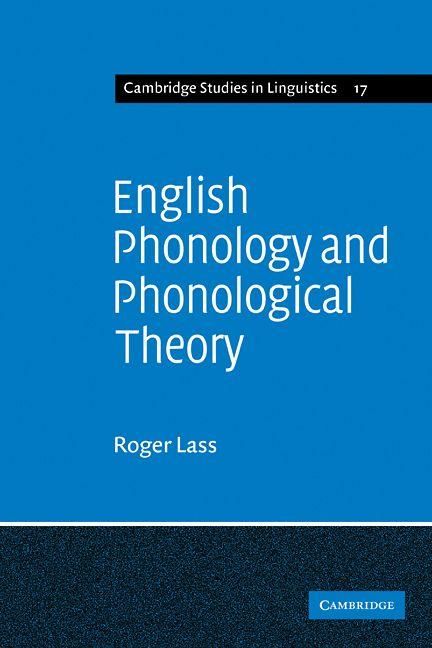 Produktbild: English Phonology and Phonological Theory