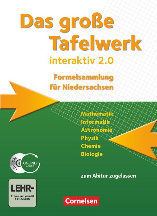 Produktbild: Gro&szlig;e Tafelwerk interaktiv 2.0 Niedersachsen. Sch&uuml;lerbuch
