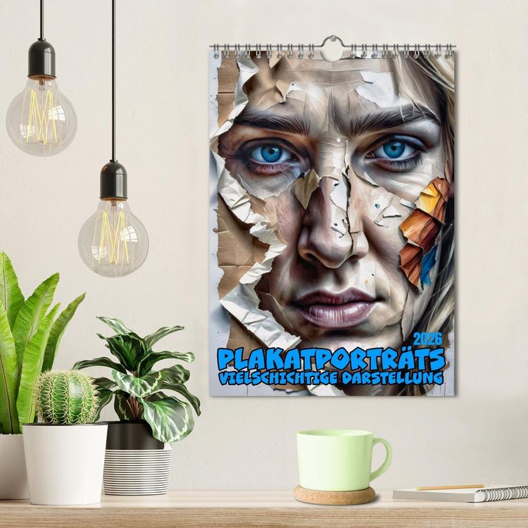 Produktbild: Plakatportr&auml;ts, vielschichtige Darstellung (Wandkalender 2026 DIN A4 hoch), CALVENDO Monatskalender