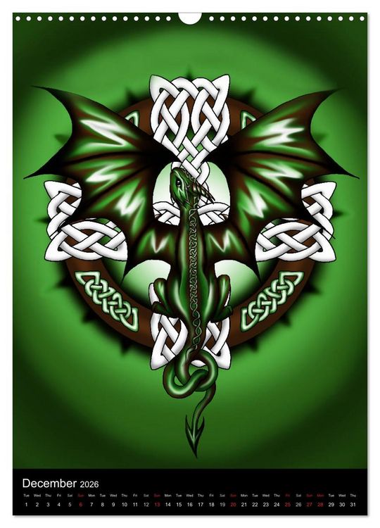 Produktbild: Dragons (Wall Calendar 2026 DIN A3 portrait), CALVENDO 12 Month Wall Calendar