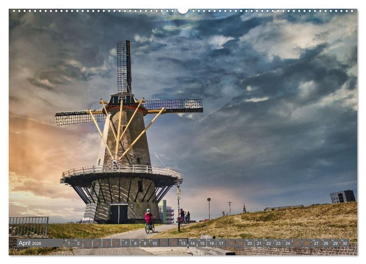 Produktbild: Zeeland - Urlaubstr&auml;ume zwischen Breskens und Domburg (Wandkalender 2026 DIN A2 quer), CALVENDO Monatskalender
