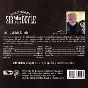 Produktbild: Die geheimen Archive des Sir Arthur Conan Doyle - Das letzte L&auml;cheln,1 Audio-CD